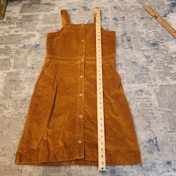Crewcuts Mustard Brown Corduroy Sleeveless Dress Size 16 Kids J. Crew - Picture 12 of 16
